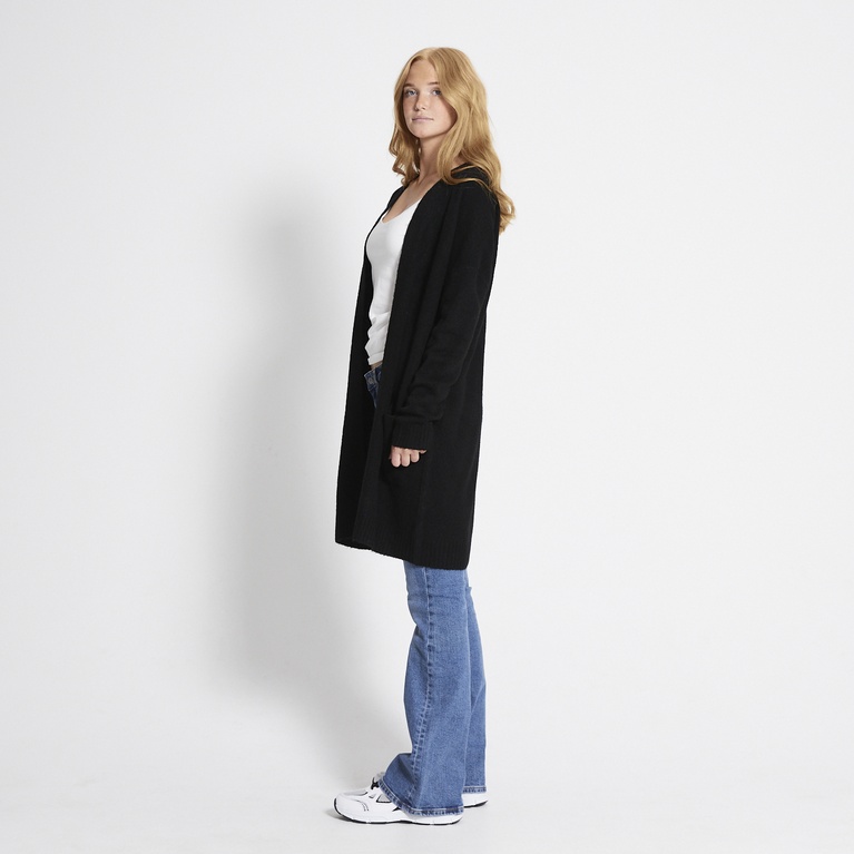 Basic knit long cardigan "Carrie" Black